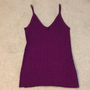 Zara knit with metallic fiber top